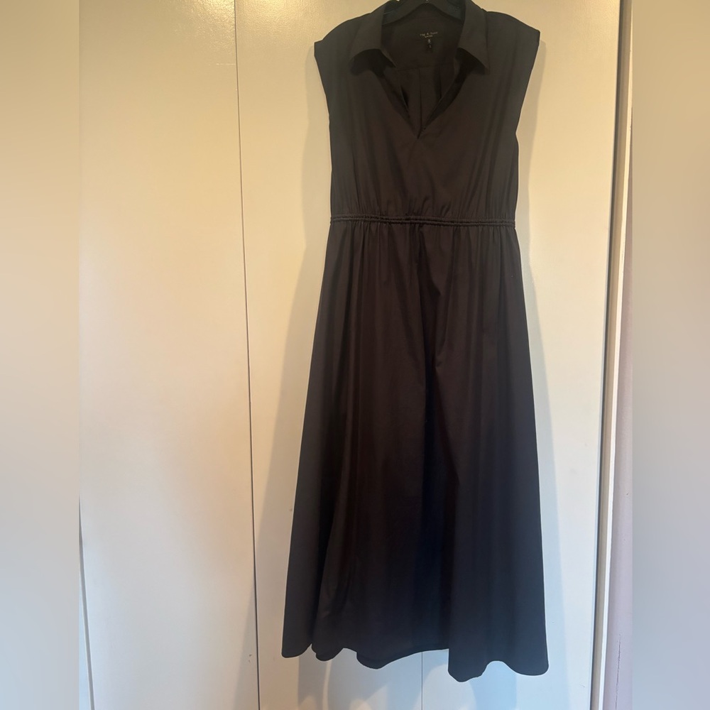 Joan sleeveless poplin A line dress
